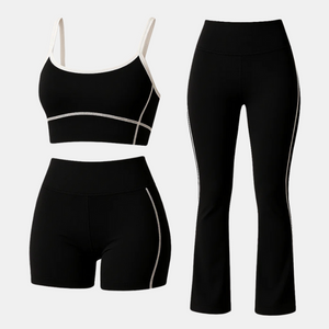 Conjunto esportivo, top, calça , shorts.